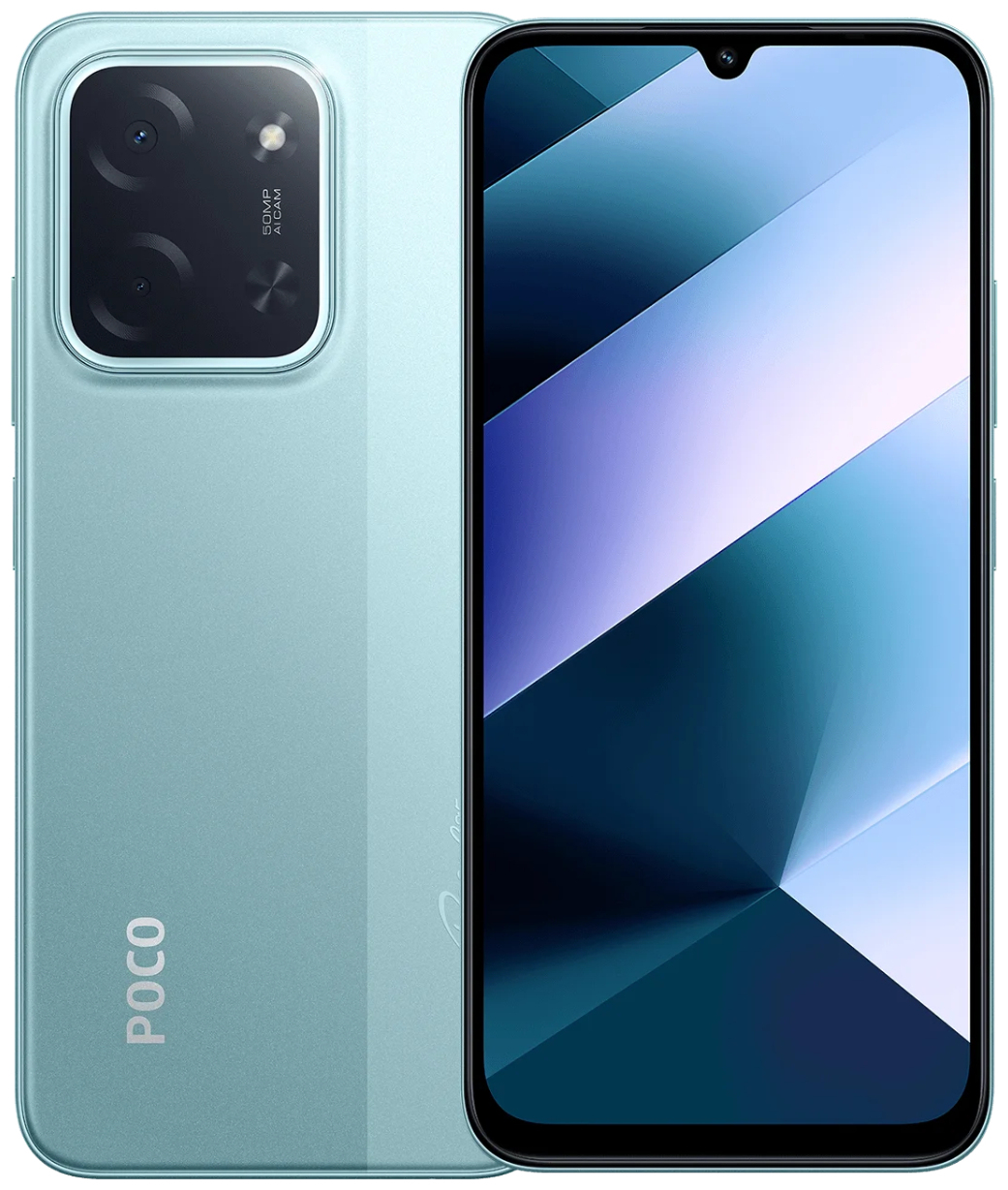 Смартфон POCO C85 6/128 ГБ зеленый
